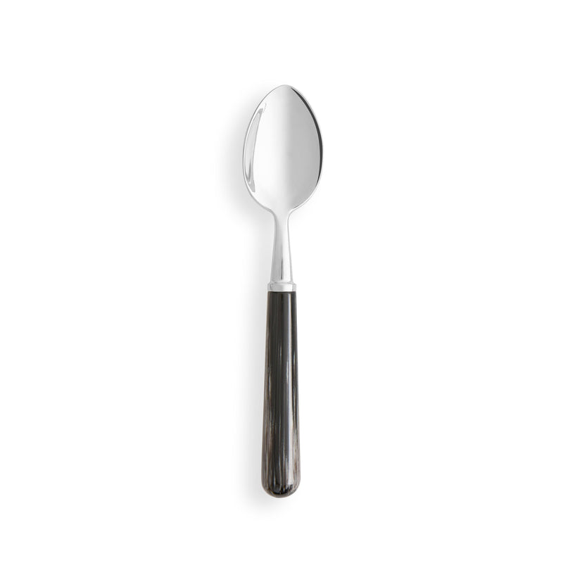 Basic Grey Horn Dessert Spoon - L'OBJET