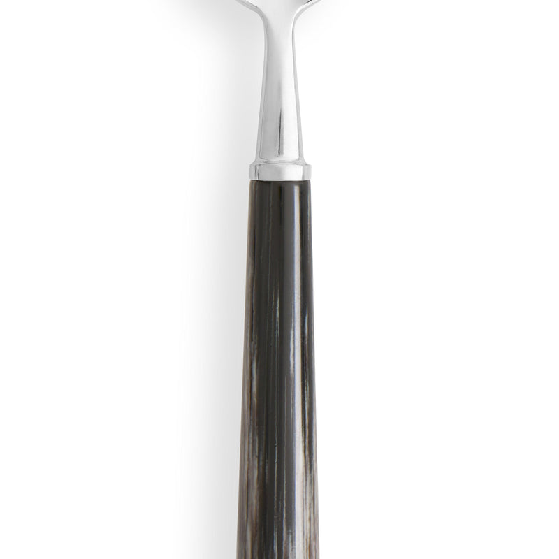 Basic Grey Horn Dessert Spoon - L'OBJET