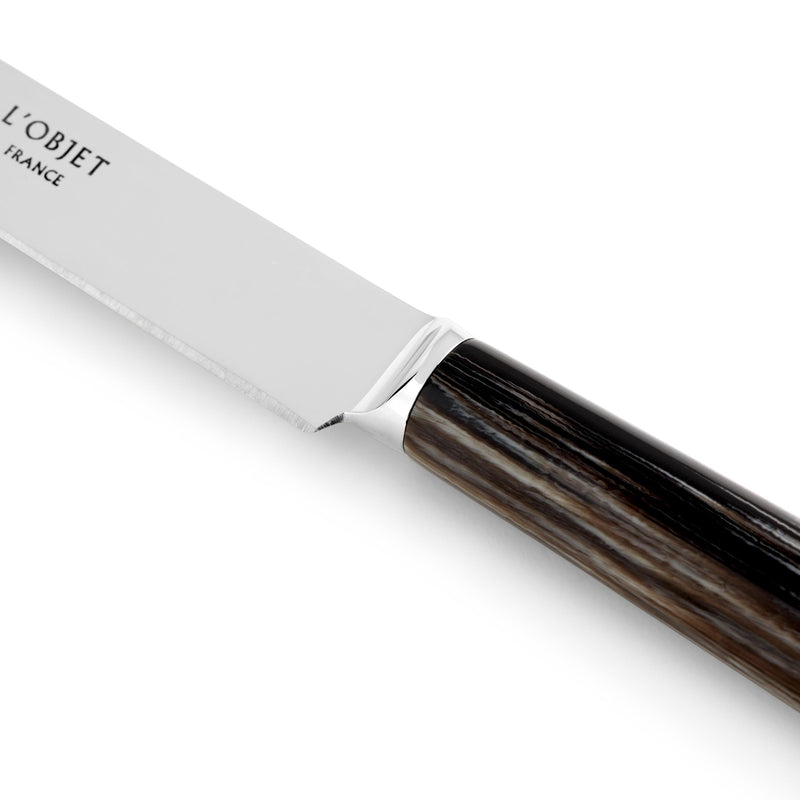 Basic Grey Horn Dinner Knife - L'OBJET