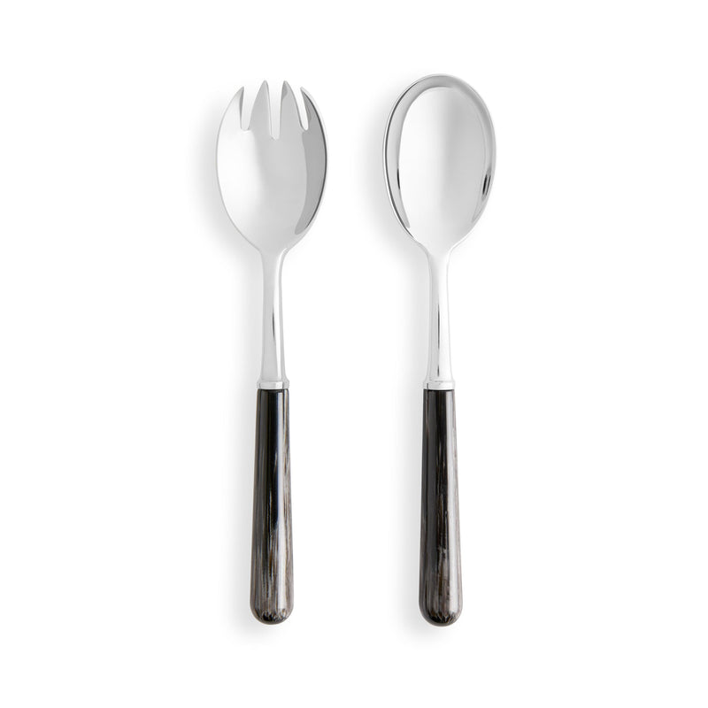 Basic Grey Horn Salad Serving Set (2 Piece Set) - L'OBJET