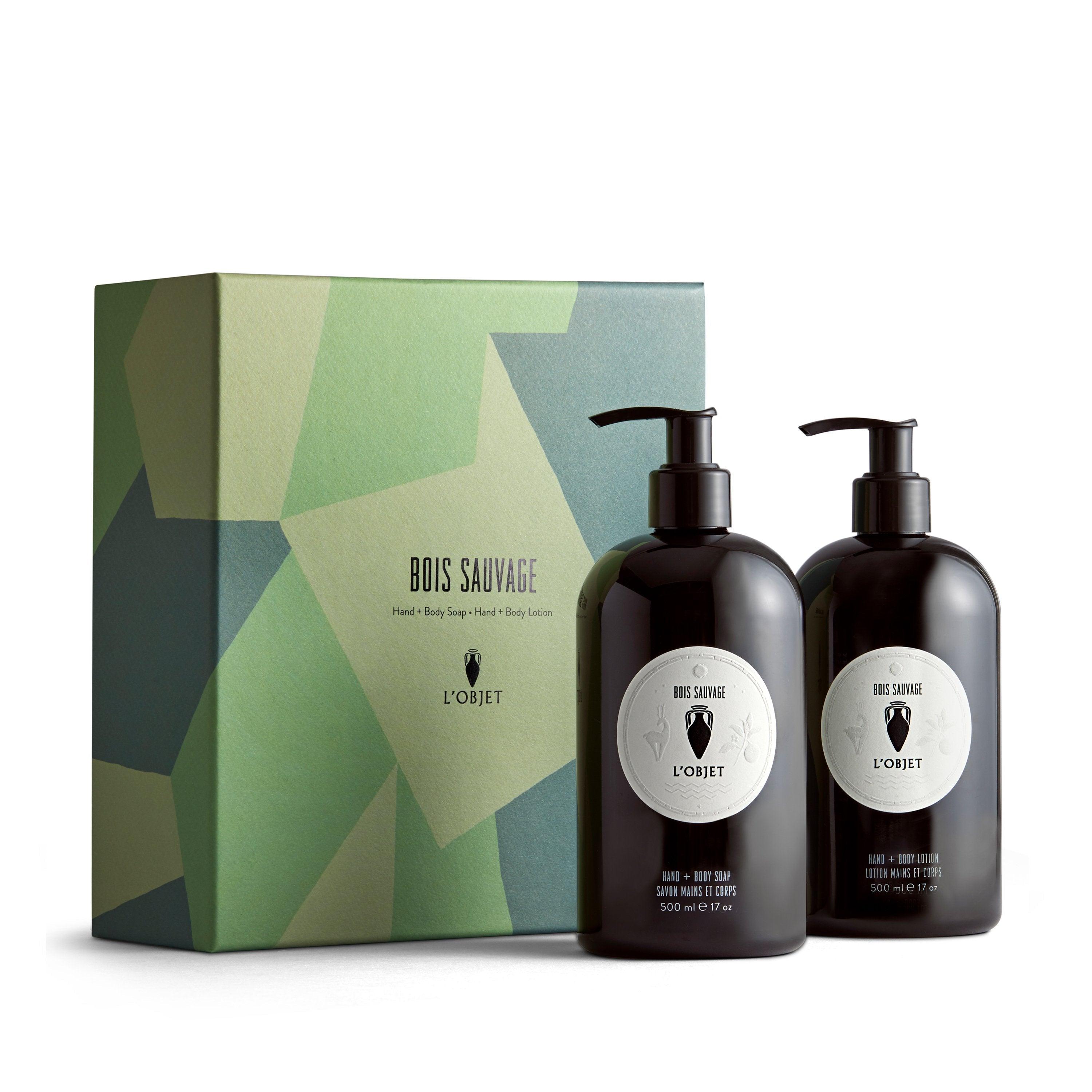 Bois Sauvage Hand and Body Soap + Lotion Gift Set - L'OBJET