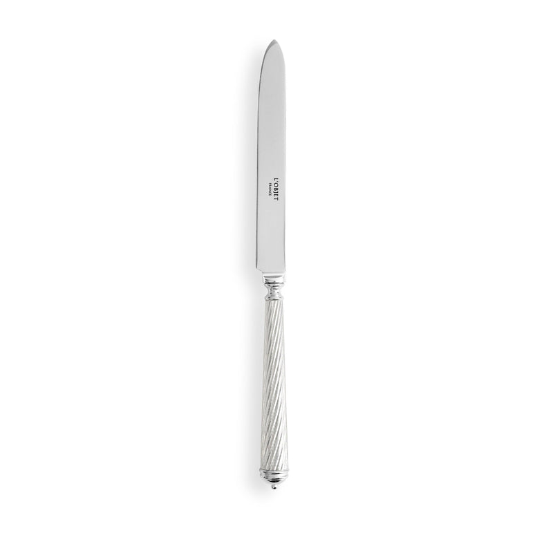 Cable Silver Dinner Knife - L'OBJET