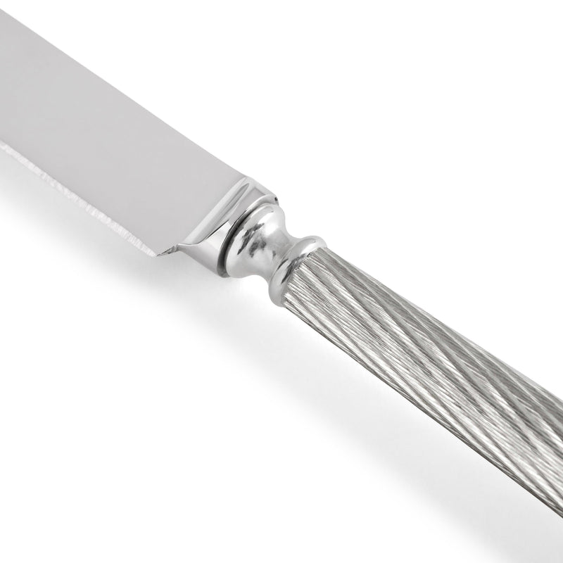 Cable Silver Dinner Knife - L'OBJET