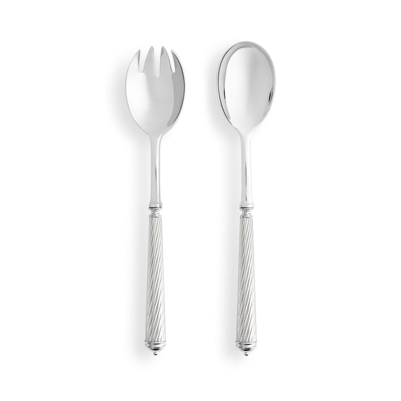 Cable Silver Salad Serving Set (2 Piece Set) - L'OBJET