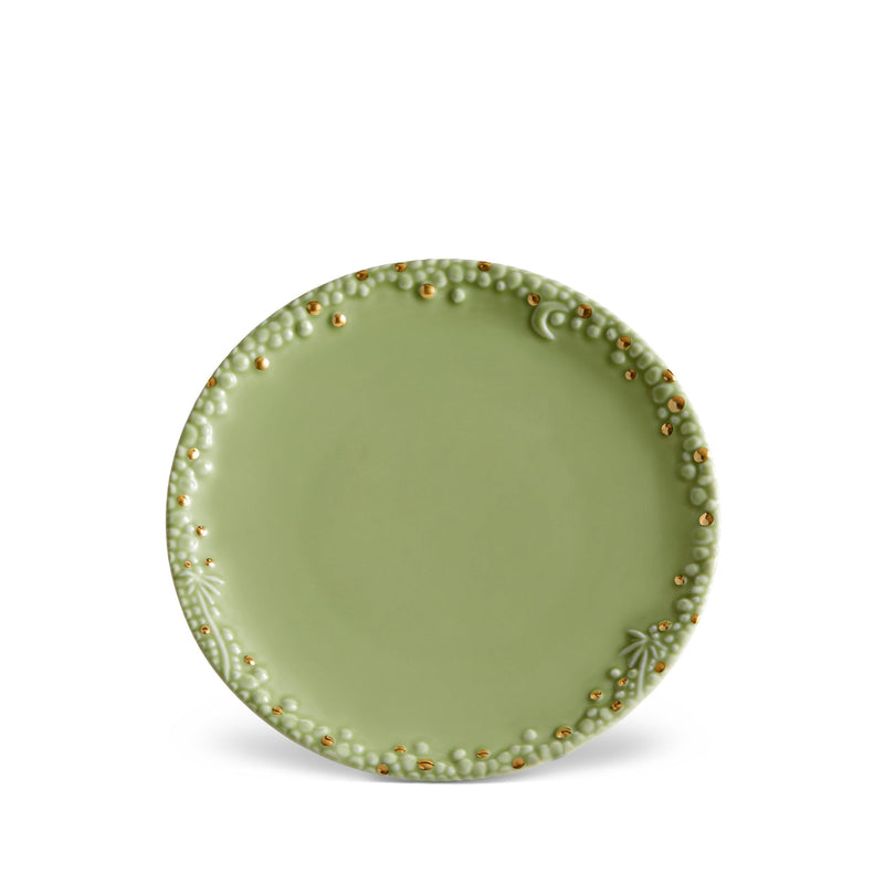 Haas Mojave Dessert Plate - Matcha + Gold - L'OBJET