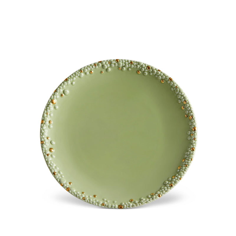 Haas Mojave Dinner Plate - Matcha + Gold - L'OBJET