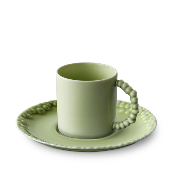 Haas Mojave Espresso Cup + Saucer - Matcha - L'OBJET