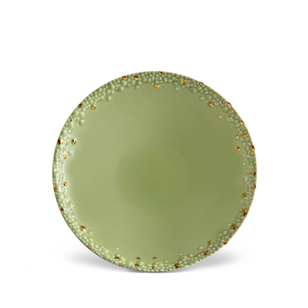 Haas Mojave Soup Plate - Matcha + Gold - L'OBJET