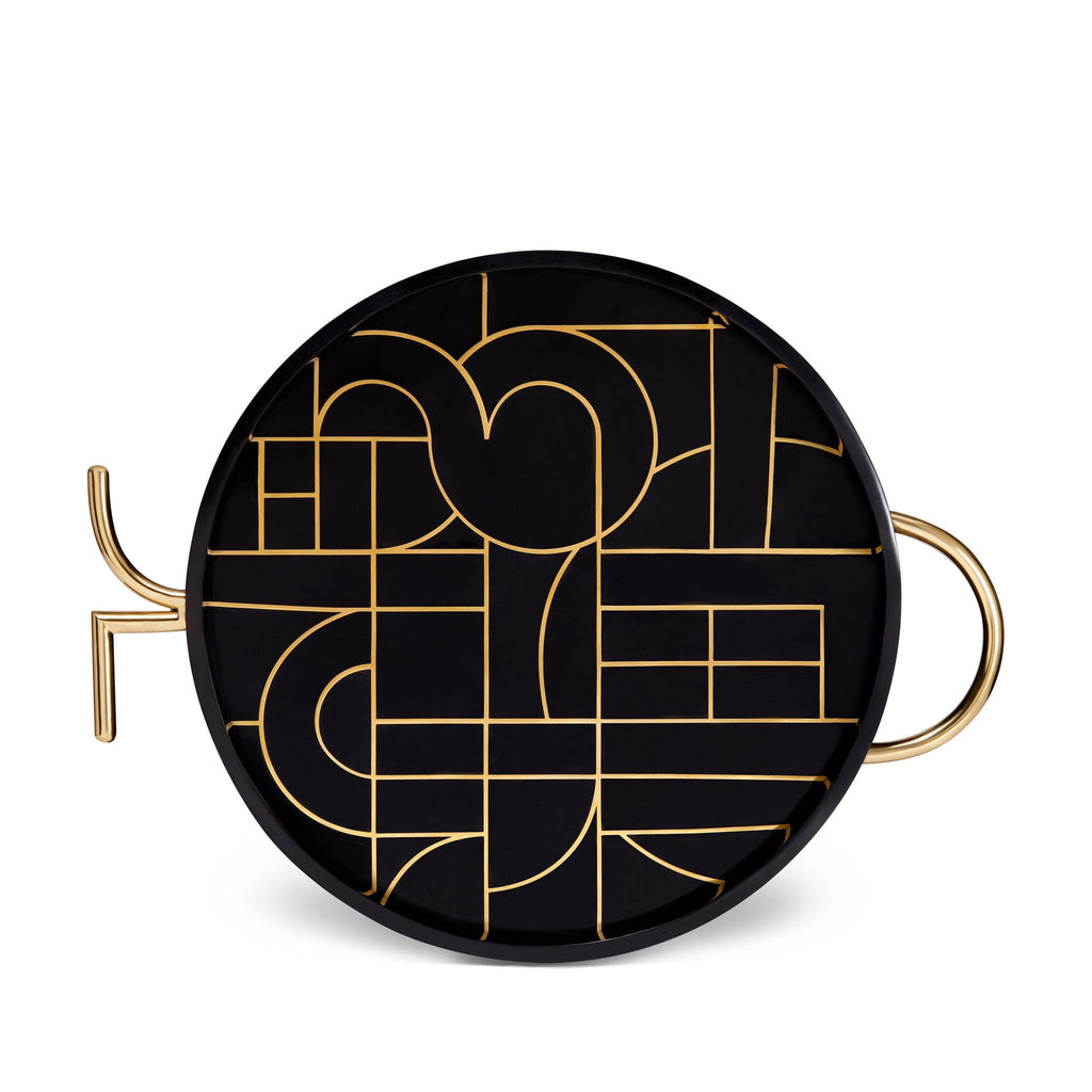 Kelly Behun Circuit Round Tray - L'OBJET