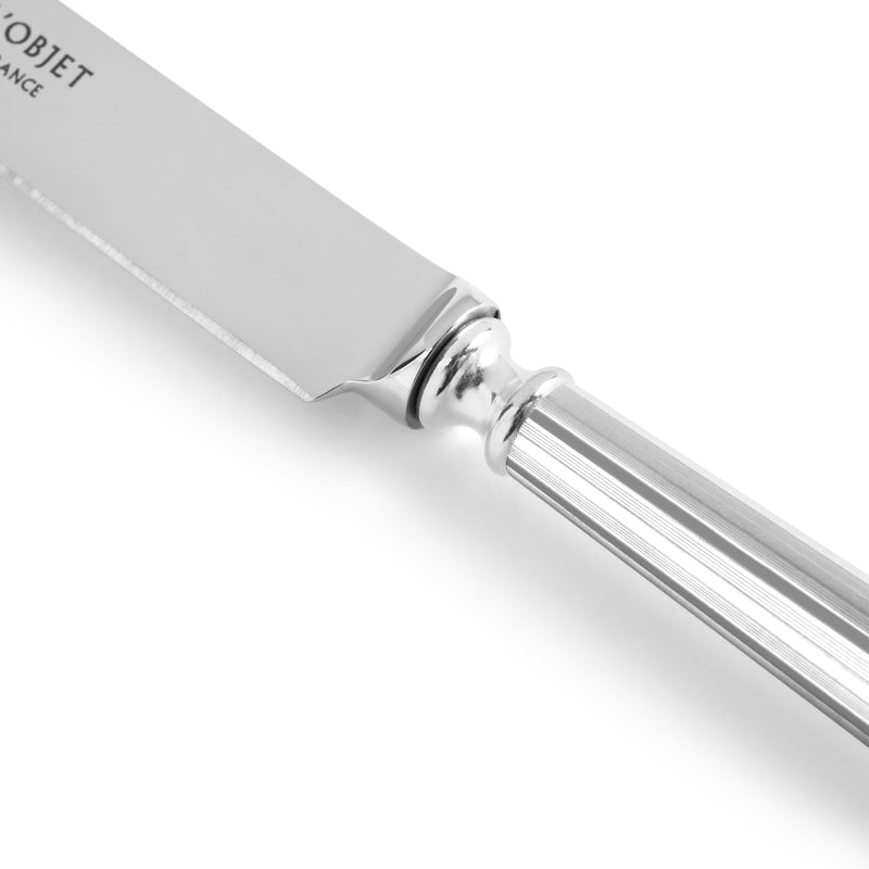 Lignes Silver Dinner Knife - L'OBJET