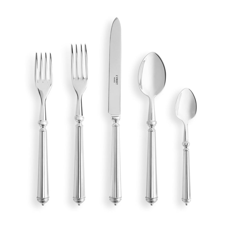 Lignes Silver Five Piece Setting - L'OBJET