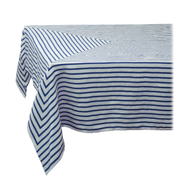 Linen Sateen Concorde Tablecloth - Blue - L'OBJET