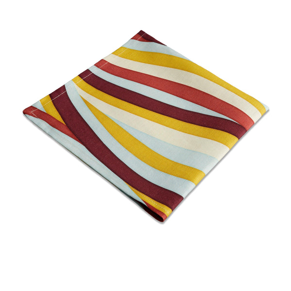 Linen Sateen Landscape Napkins - Multi-Color (Set of 4) - L'OBJET