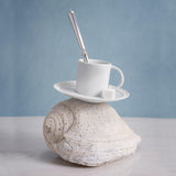 Neptune Espresso Cup + Saucer - White - L'OBJET