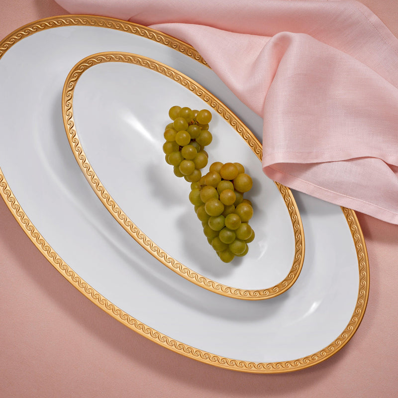 Neptune Oval Platter - Large - Gold - L'OBJET