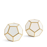 Pentagon Spice Jewels (Set of 2) - White + Gold - L'OBJET