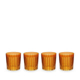 Prism Double Old Fashioned Glasses - Amber (Set of 4) - L'OBJET