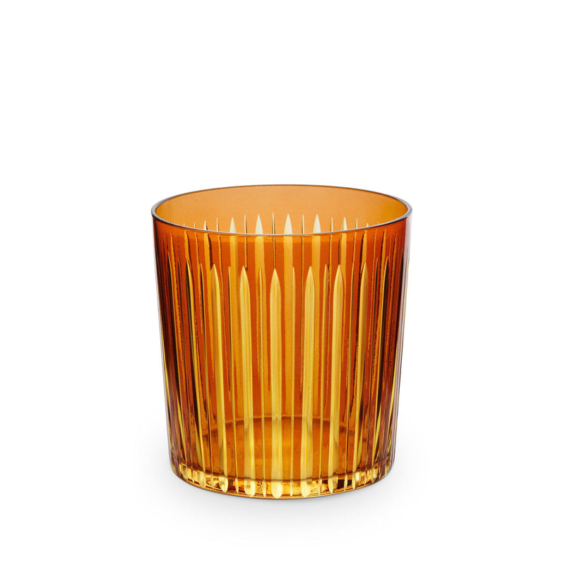 Prism Double Old Fashioned Glasses - Amber (Set of 4) - L'OBJET