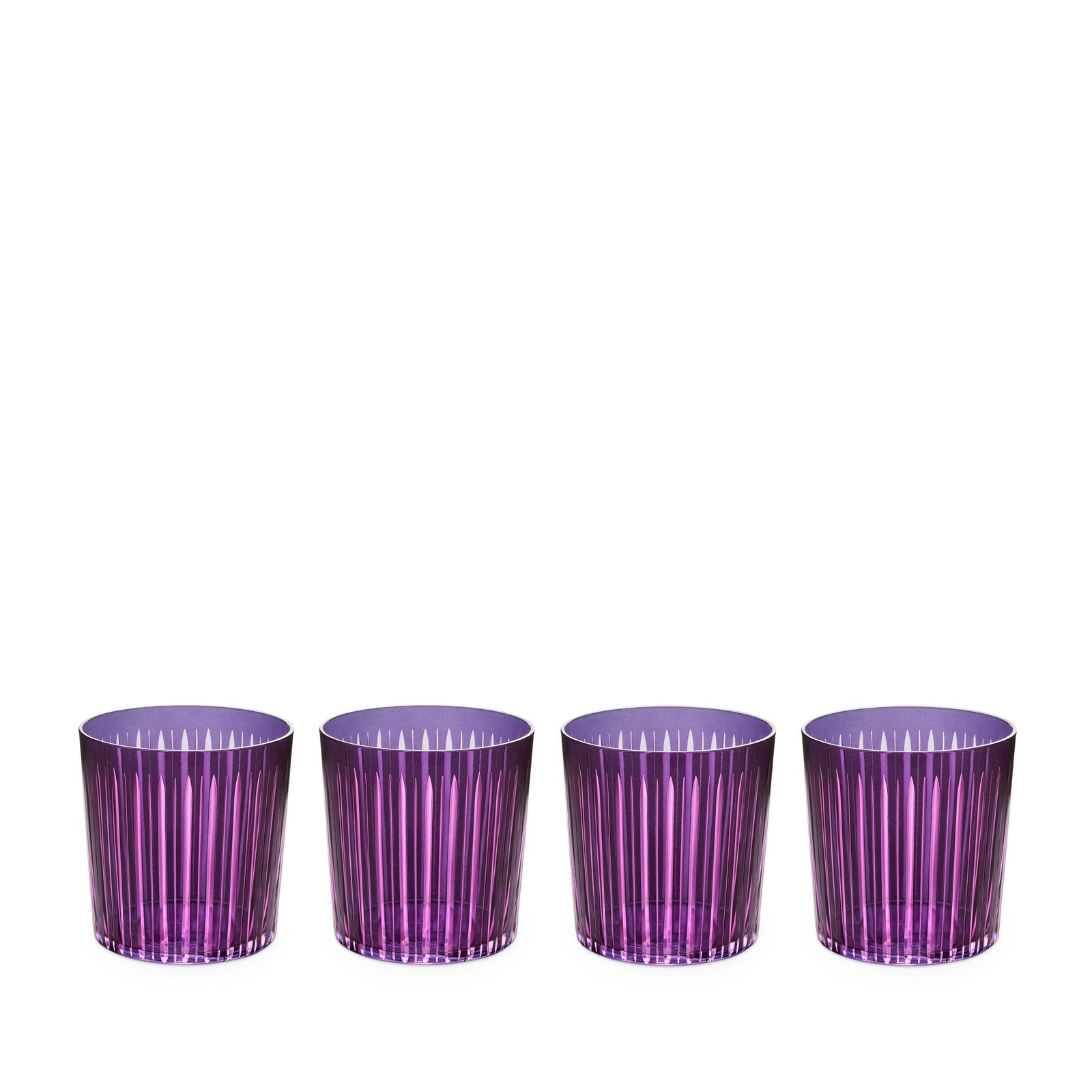 Mid-Century 4 Libbey Accent Steiner outlet Smoked Purple Stackable Glasses