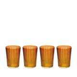 Prism Highball Glasses - Amber (Set of 4) - L'OBJET