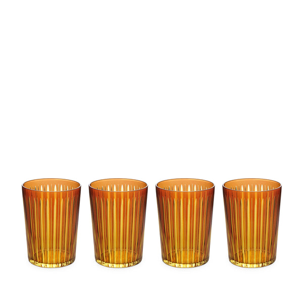 Prism Highball Glasses - Amber (Set of 4) - L'OBJET