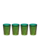 Prism Highball Glasses - Green (Set of 4) - L'OBJET