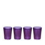 Prism Highball Glasses- Purple (Set of 4) - L'OBJET