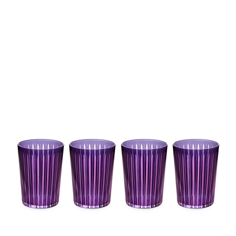 Prism Highball Glasses- Purple (Set of 4) - L'OBJET