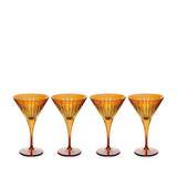 Prism Martini Glasses - Amber (Set of 4) - L'OBJET