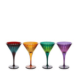 Prism Martini Glasses - Assorted (Set of 4) - L'OBJET