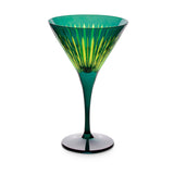 Prism Martini Glasses - Green (Set of 4) - L'OBJET