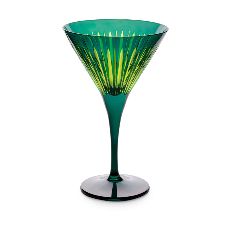 Prism Martini Glasses - Green (Set of 4) - L'OBJET