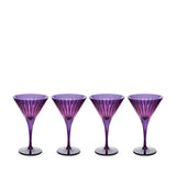 Prism Martini Glasses - Purple (Set of 4) - L'OBJET