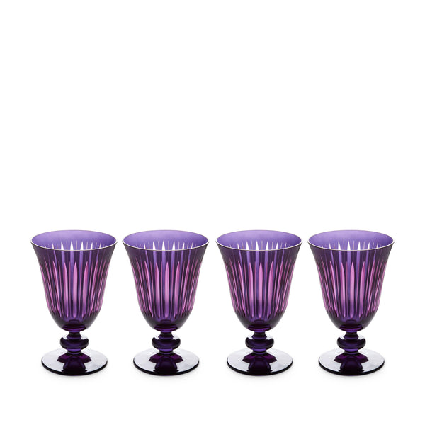 Prism Wine Glasses - Purple (Set of 4) - L'OBJET