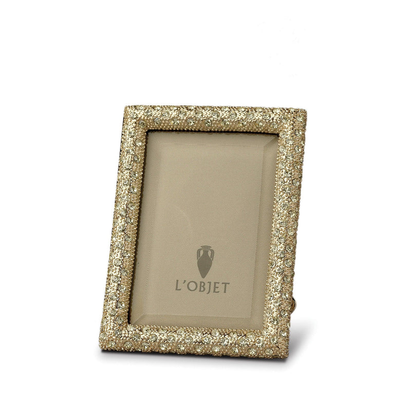 Rectangular Pave Frame - Gold - L'OBJET