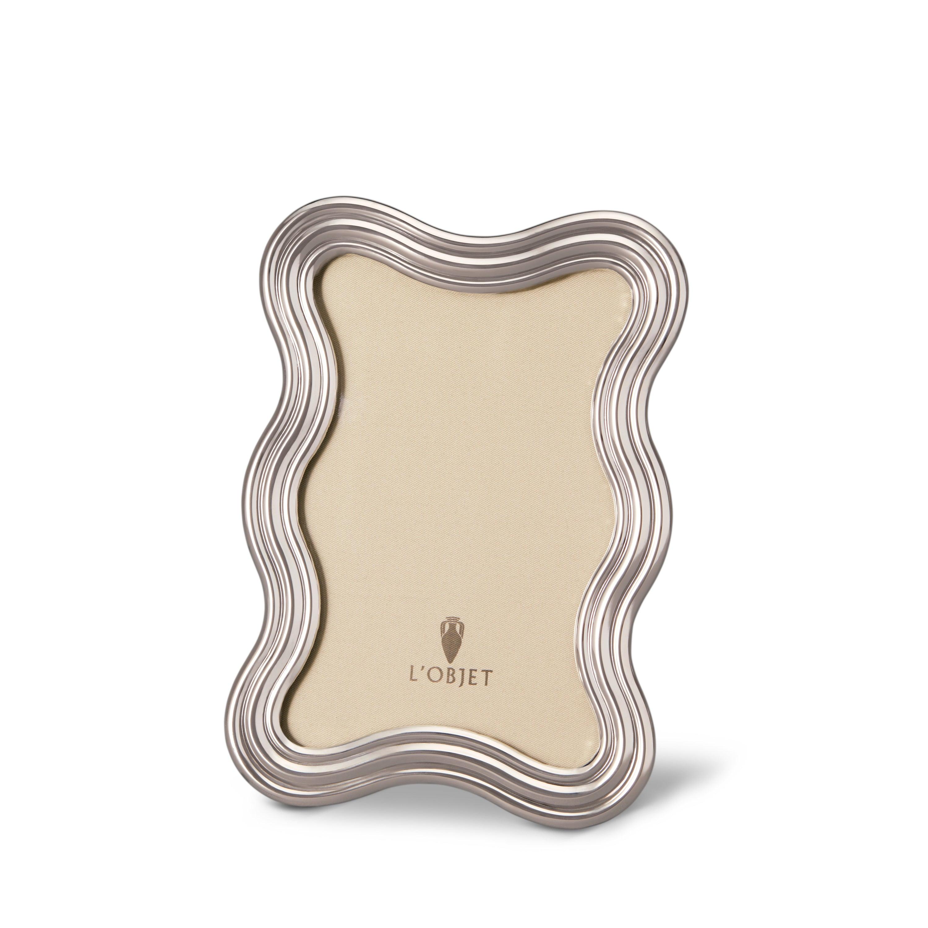 Luxury Picture Frames | Ripple Frame - Platinum | L'OBJET