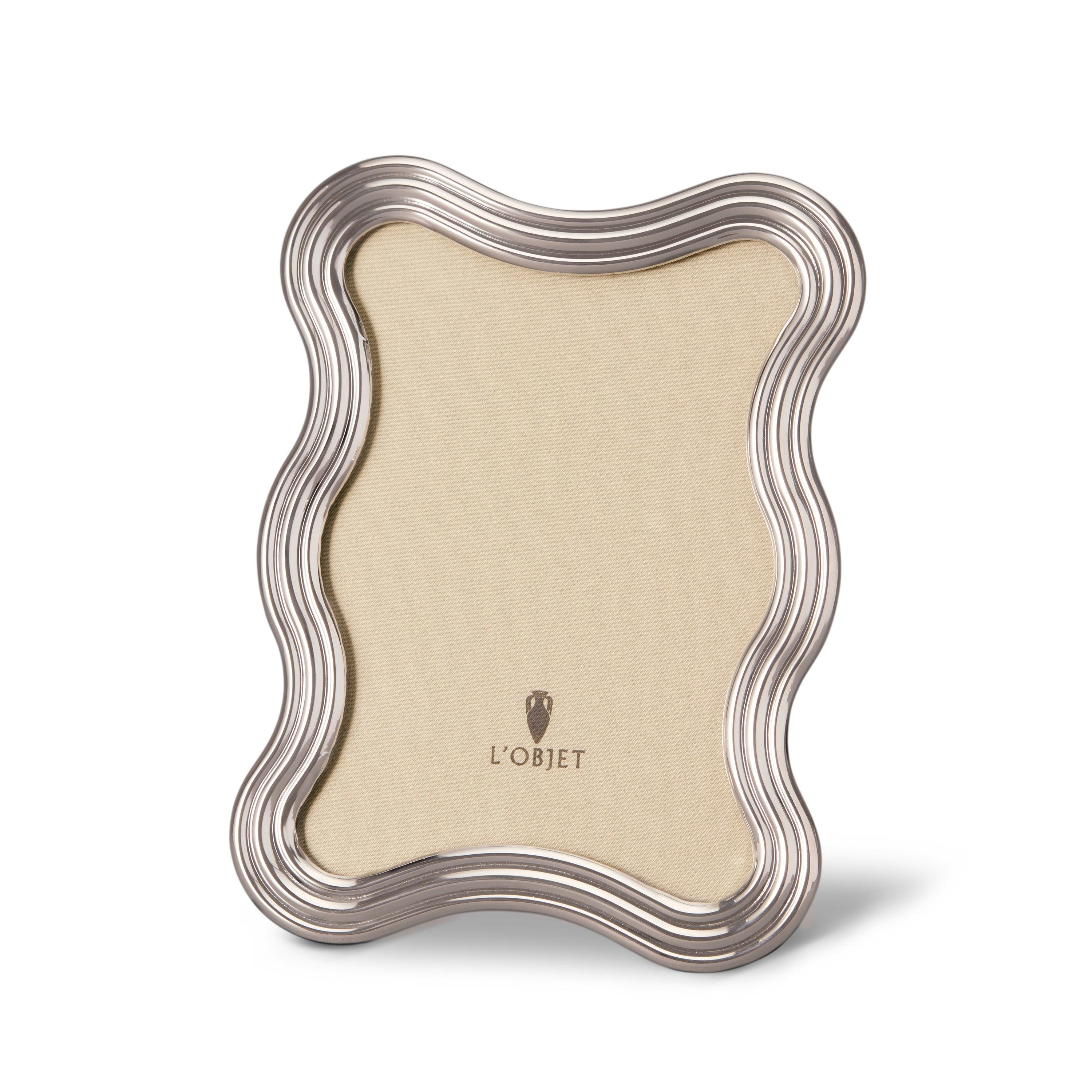 Luxury Picture Frames | Ripple Frame - Platinum | L'OBJET