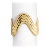 Ripple Napkin Rings (Set of 4) - Gold - L'OBJET