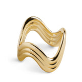 Ripple Napkin Rings (Set of 4) - Gold - L'OBJET