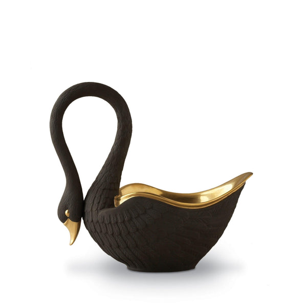 Swan Bowl - Medium - Black - L'OBJET