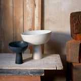 Terra Bowl on Stand - Medium - Stone - L'OBJET